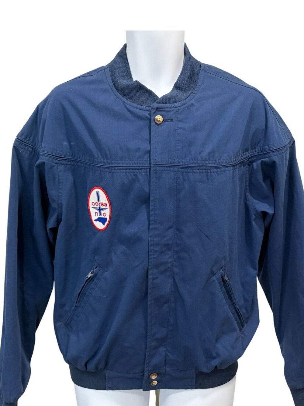 Vintage Chevy Corvair Bomber Jacket Mens Size M Corvairs of the Triad Club